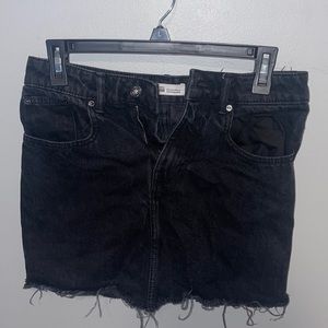 Small Black Jean Zara Skirt